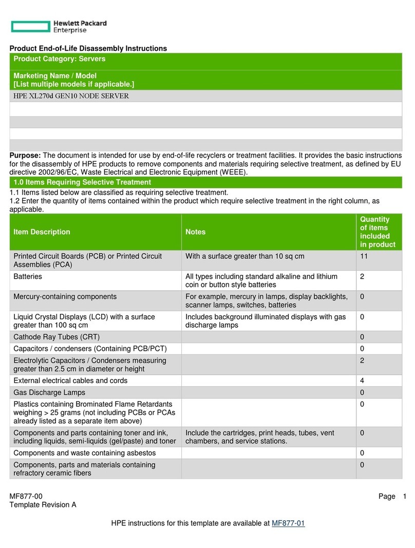 HP HPE XL270d Installation instructions