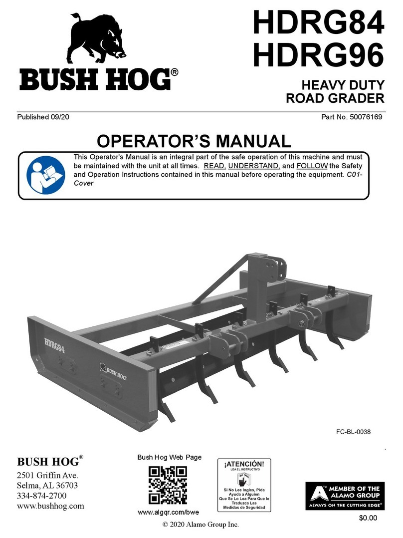 Bush Hog HDRG84 User manual Bush Hog HDRG84 User manual