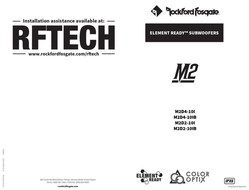 Rockford Fosgate ELEMENT READY M2 Series manual