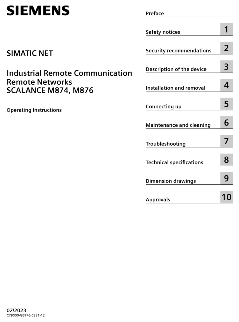 Siemens SIMATIC NET SCALANCE M874 User manual