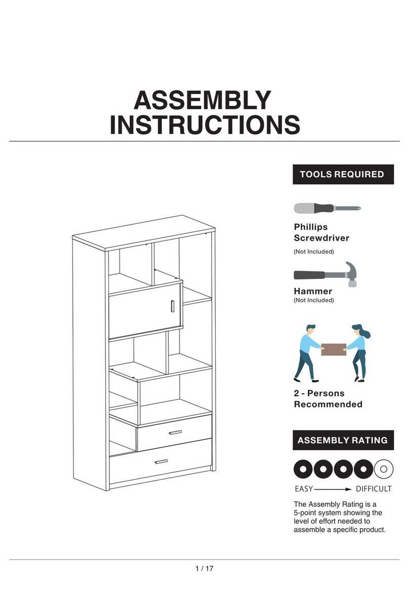 Furniture of America YNJ-1474C6 Assembly instructions