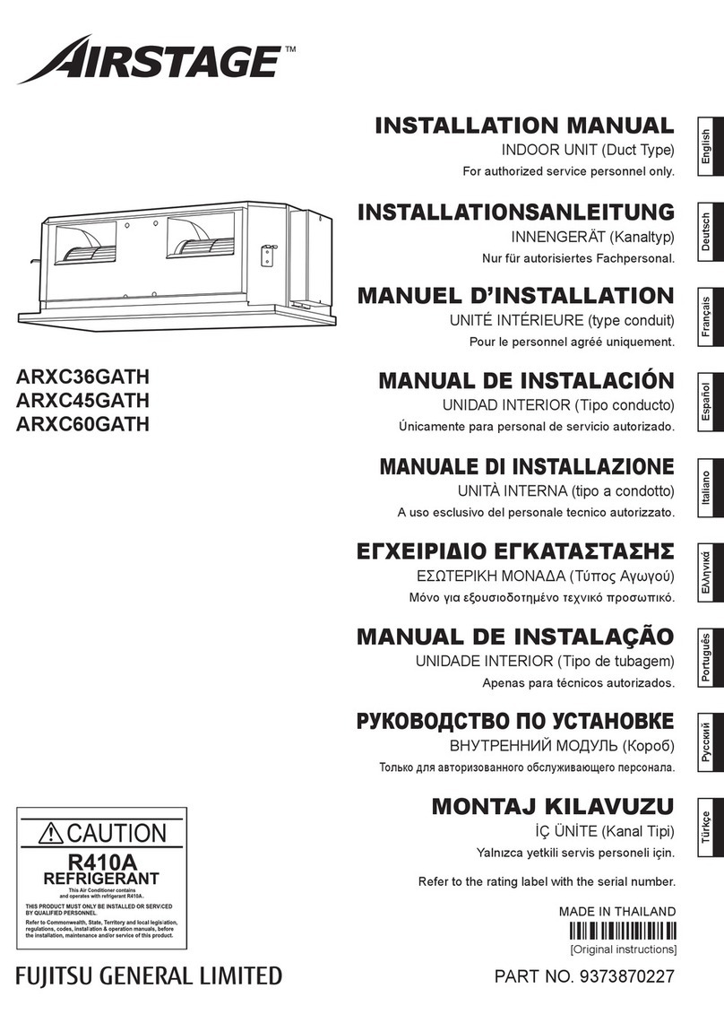 Fujitsu ARXC45GATH User manual