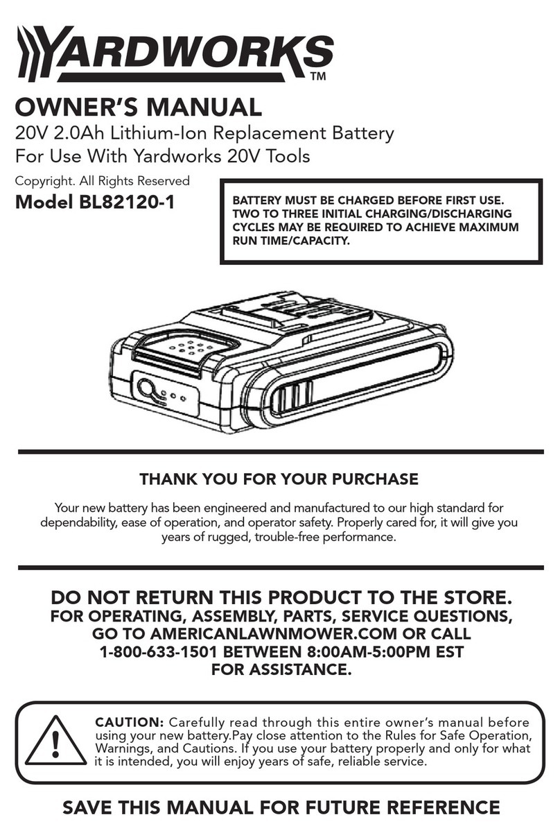 Yard Works BL82120-1 owner's manual