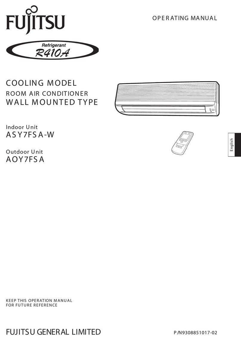 Fujitsu ASY7FSA-W User manual