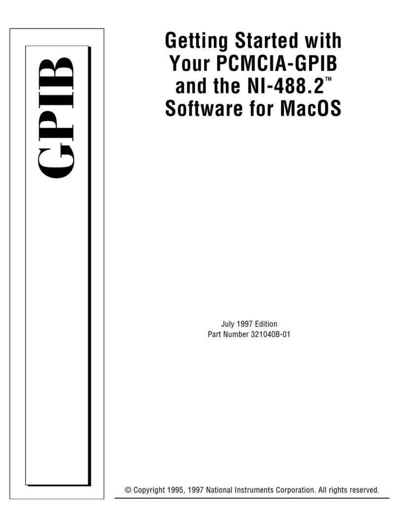 National Instruments PCMCIA-GPIB User manual National Instruments PCMCIA-GPIB User manual