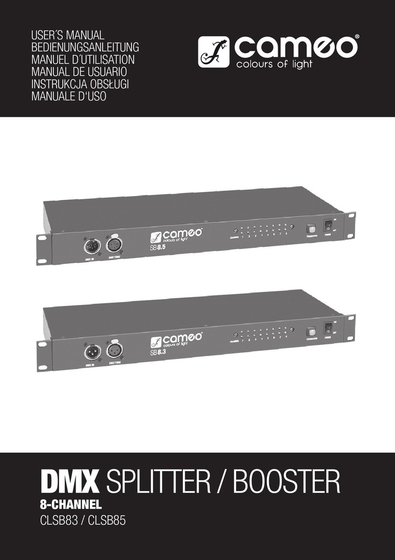 Cameo DMX CLSB83 user manual