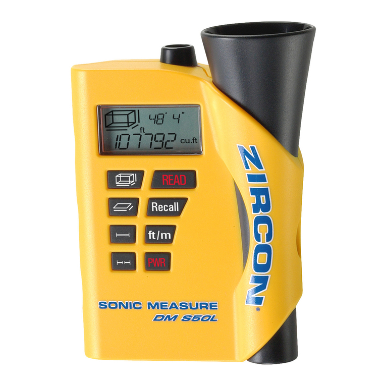 Zircon Sonic Measure DM S50 User manual