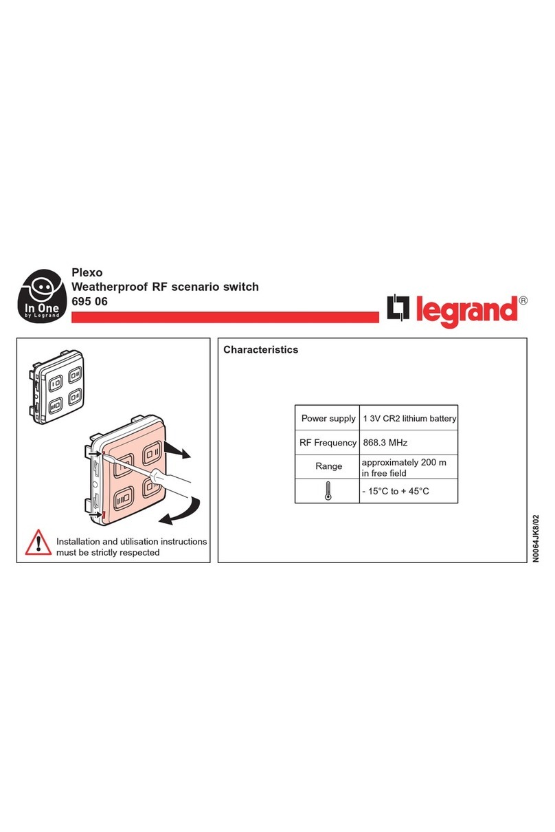 LEGRAND Plexo 695 06 User manual