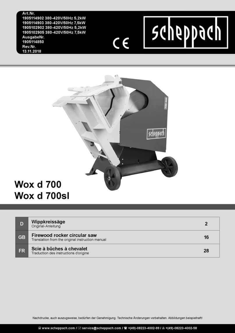 Scheppach Wox d 700sl Assembly instructions