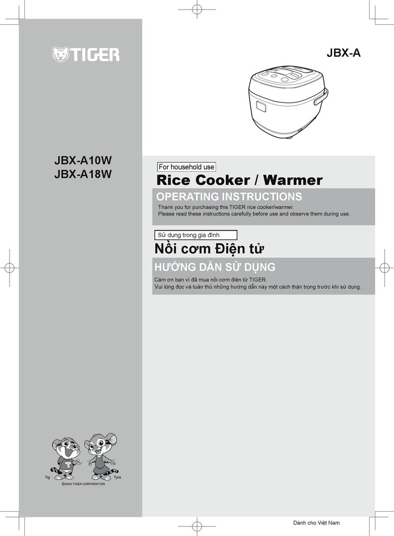 Tiger JBX-A10W User manual