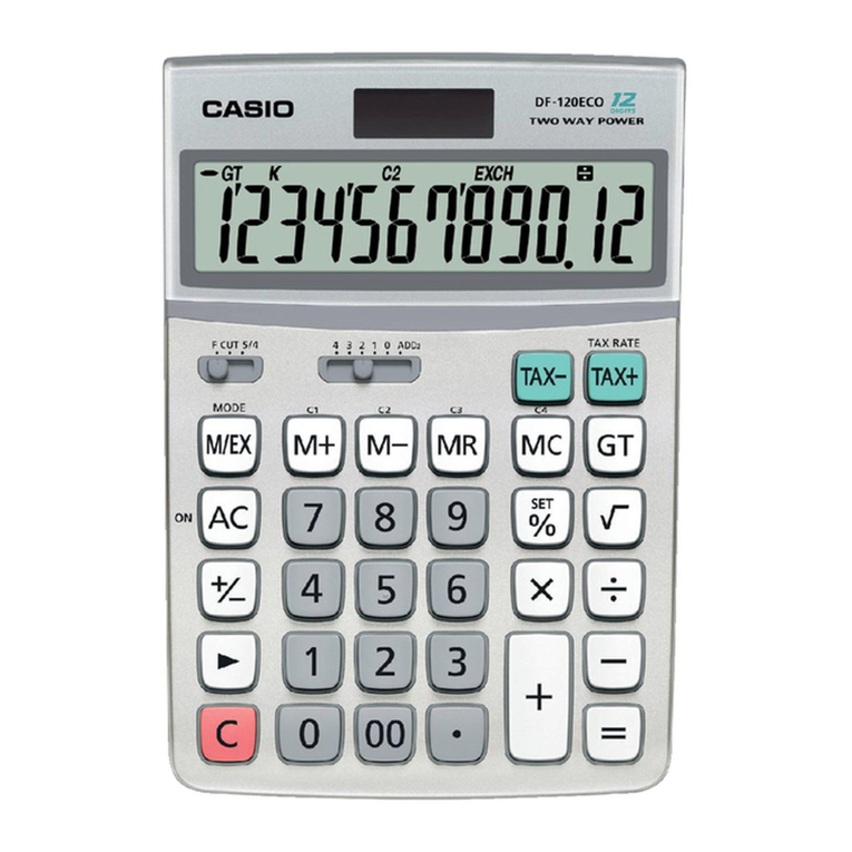 Casio DF-120ECO User manual