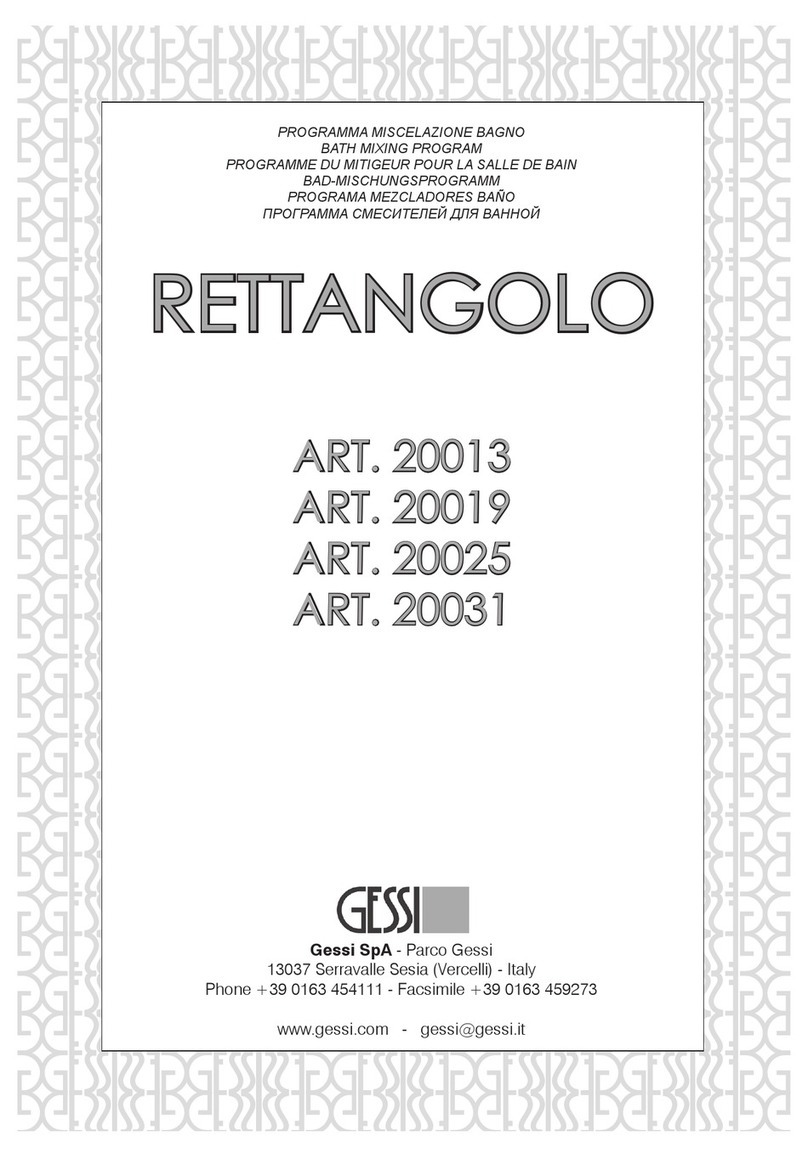 Gessi RETTANGOLO 20019 User manual