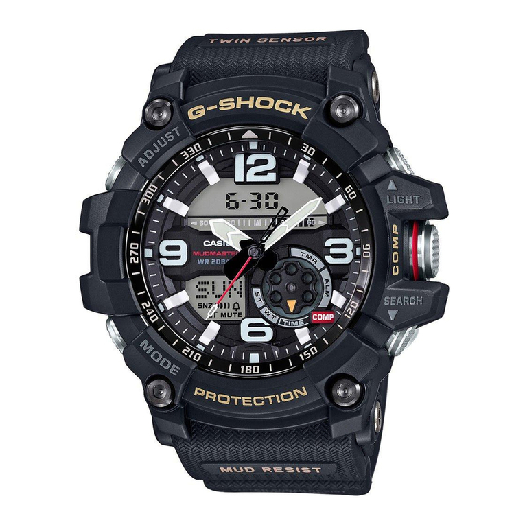 Casio G-SHOCK MUDMASTER GG1000 User manual Casio G-SHOCK MUDMASTER GG1000 User manual