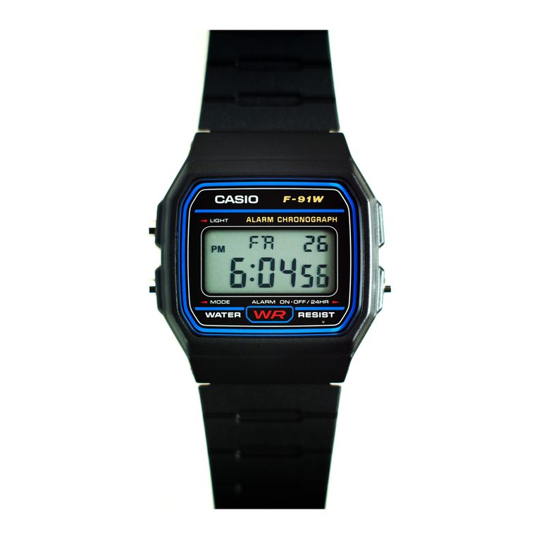 Casio F91W User manual