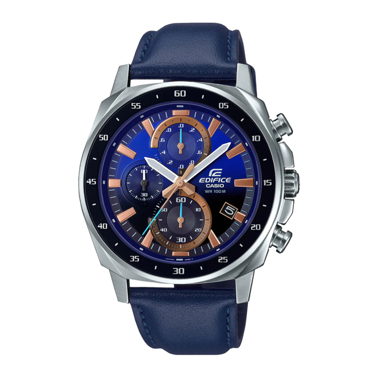 Casio EDIFICE Standard Chronograph User manual Casio EDIFICE Standard Chronograph User manual