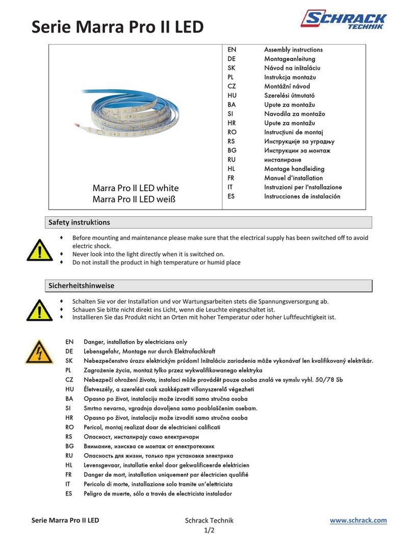 Schrack Technik Marra Pro II LED Assembly instructions