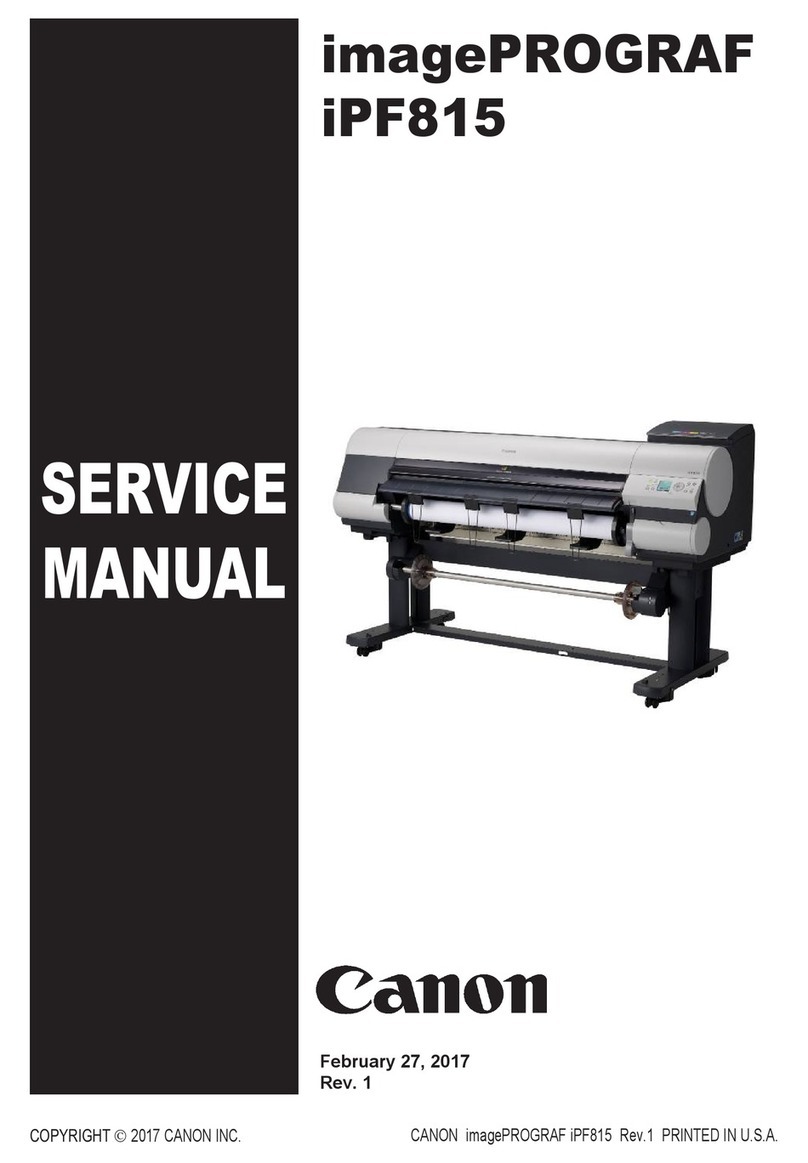 Canon imagePROGRAF iPF815 Service manual