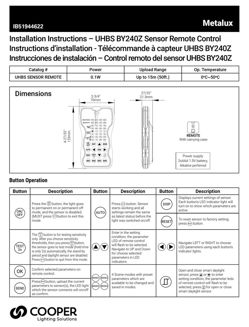 Metalux UHBS BY240Z installation instructions