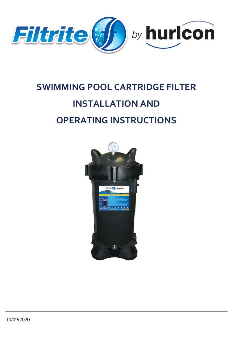 hurlcon Filtrite CF50 Installation and operating instructions