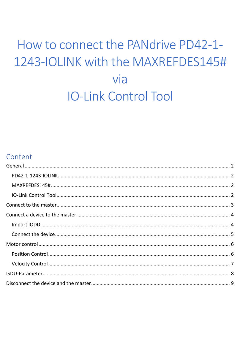 Trinamic PANdrive PD42-1- 1243-IOLINK How to connect