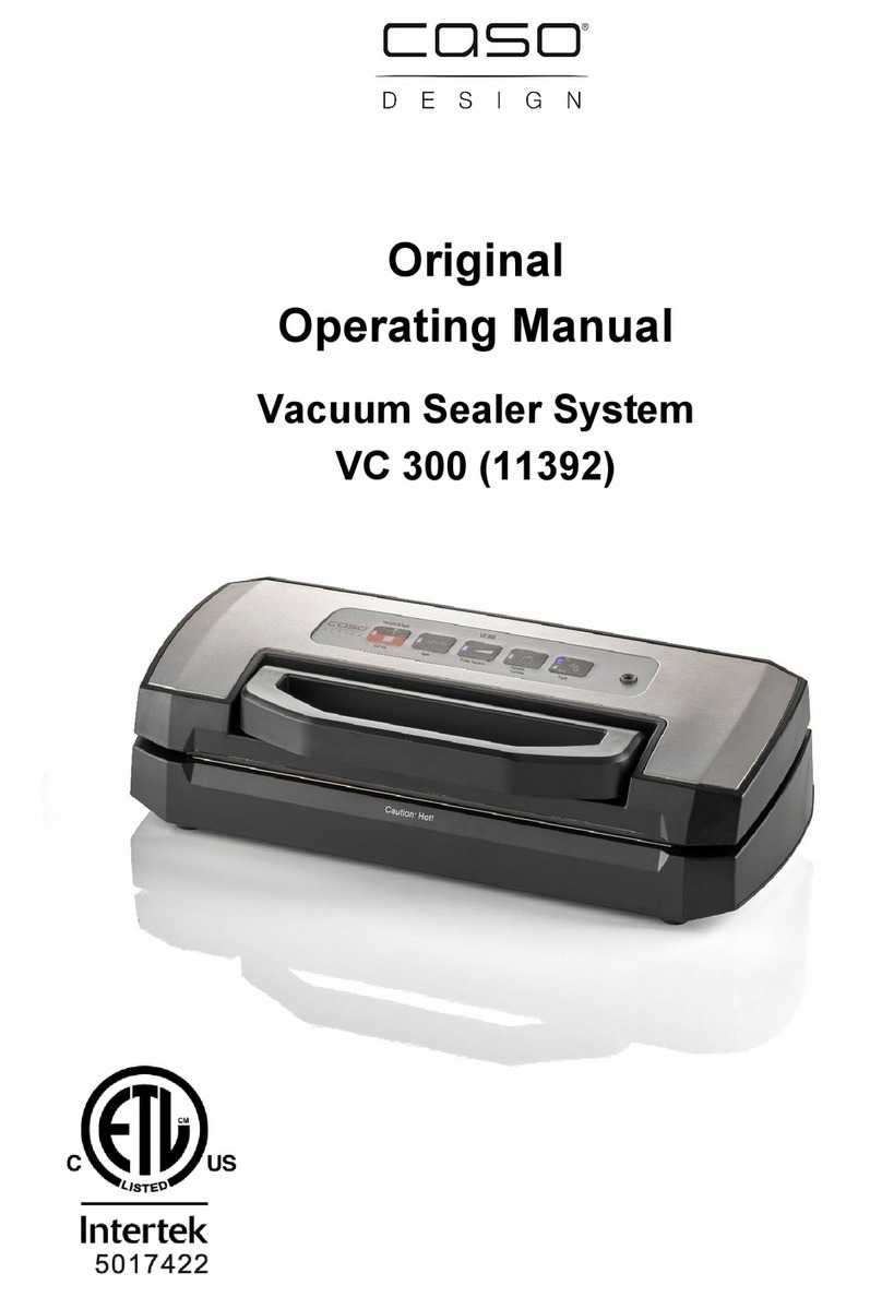 CASO DESIGN VC 300 User manual