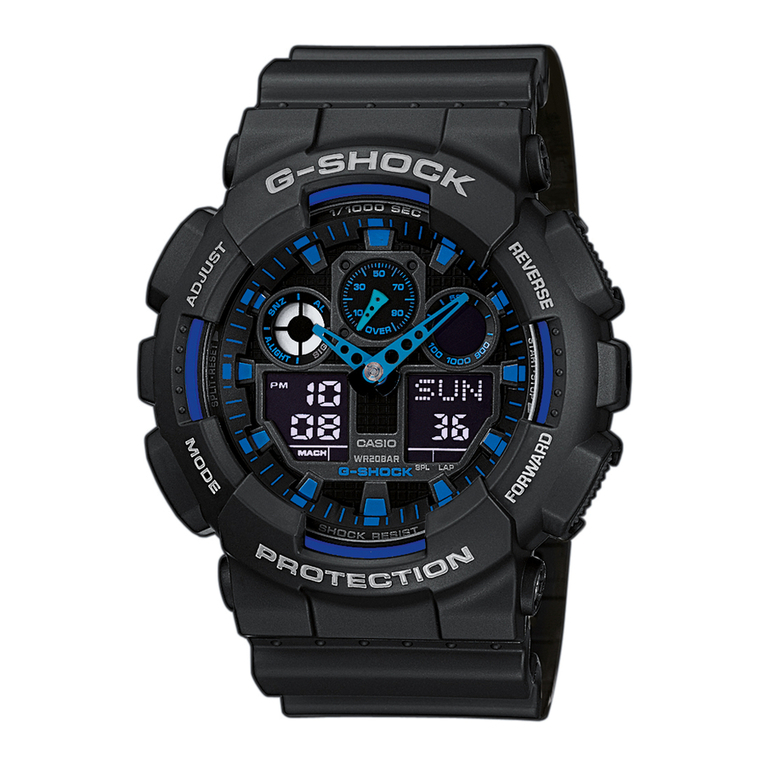 Casio G-SHOCK GA-100 User manual