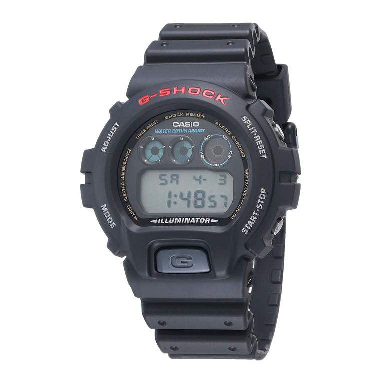 Casio G-SHOCK DW6900 User manual Casio G-SHOCK DW6900 User manual