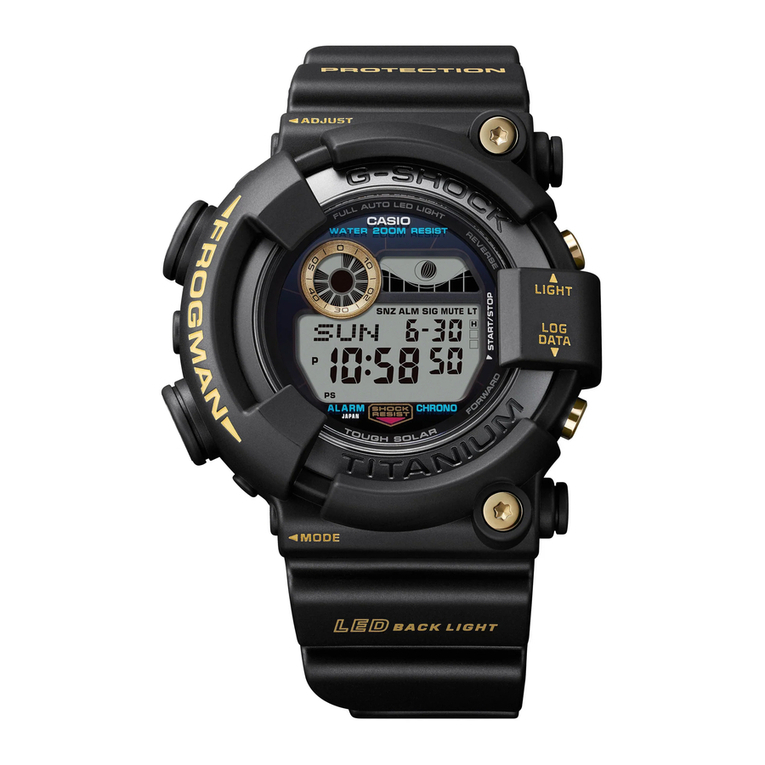 Casio G-SHOCK FROGMAN GW-8230 User manual Casio G-SHOCK FROGMAN GW-8230 User manual
