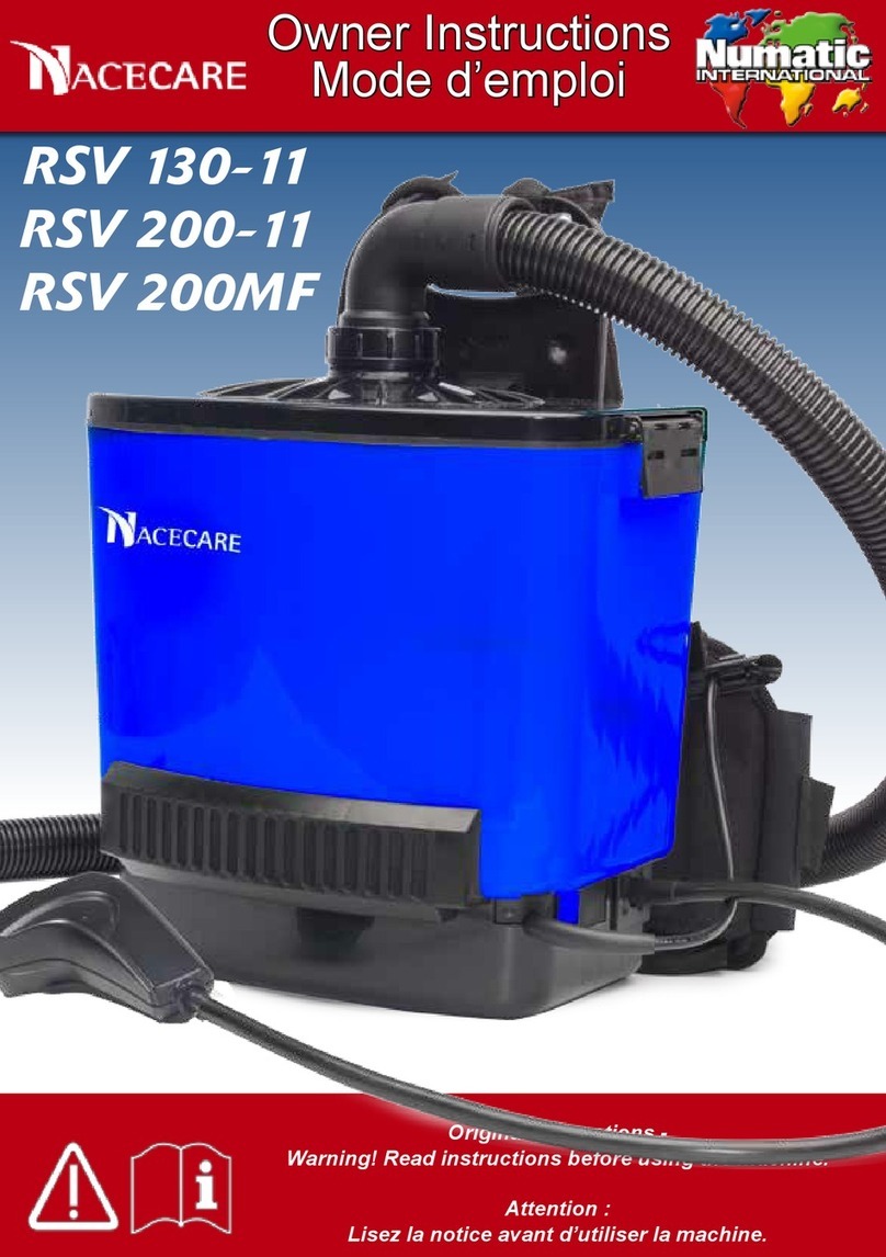 Nacecare RSV 130-11 Owner's instructions