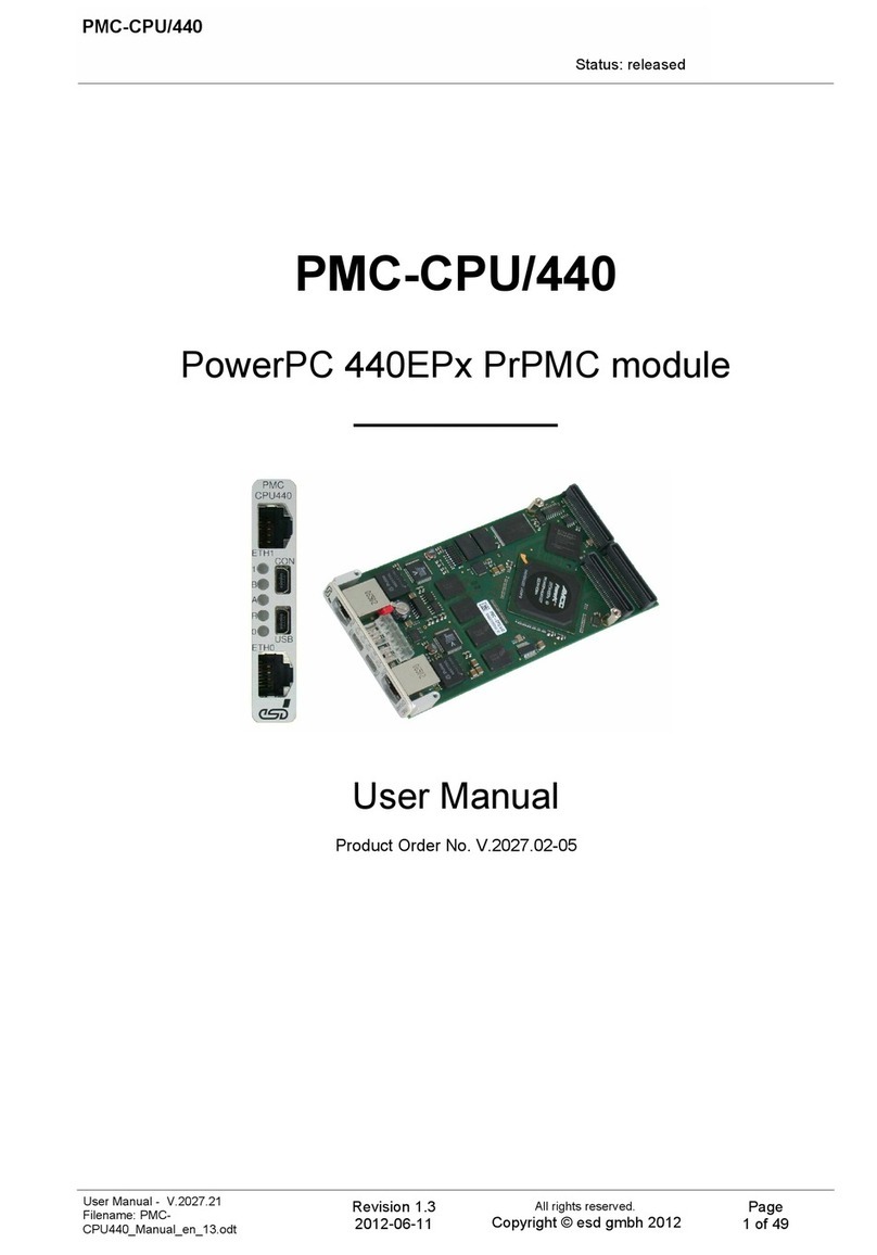 ESD PMC-CPU/440 User manual