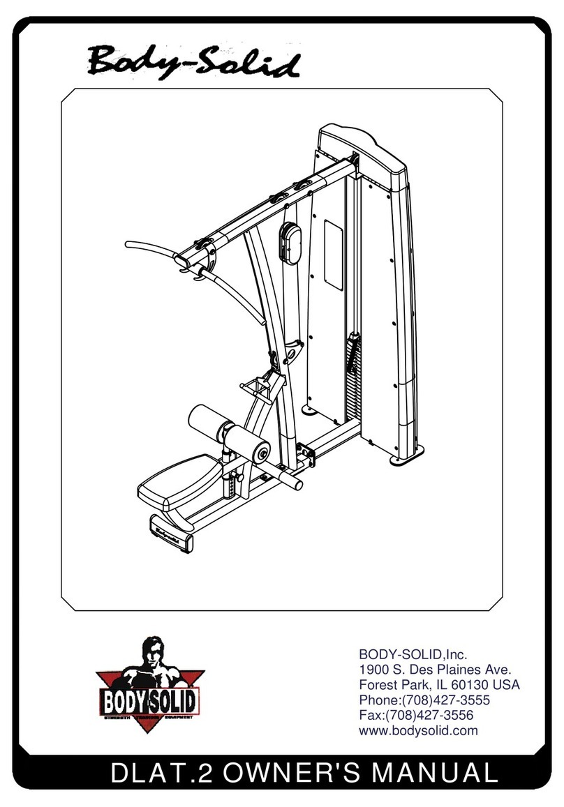 Body Solid DLAT.2 owner's manual