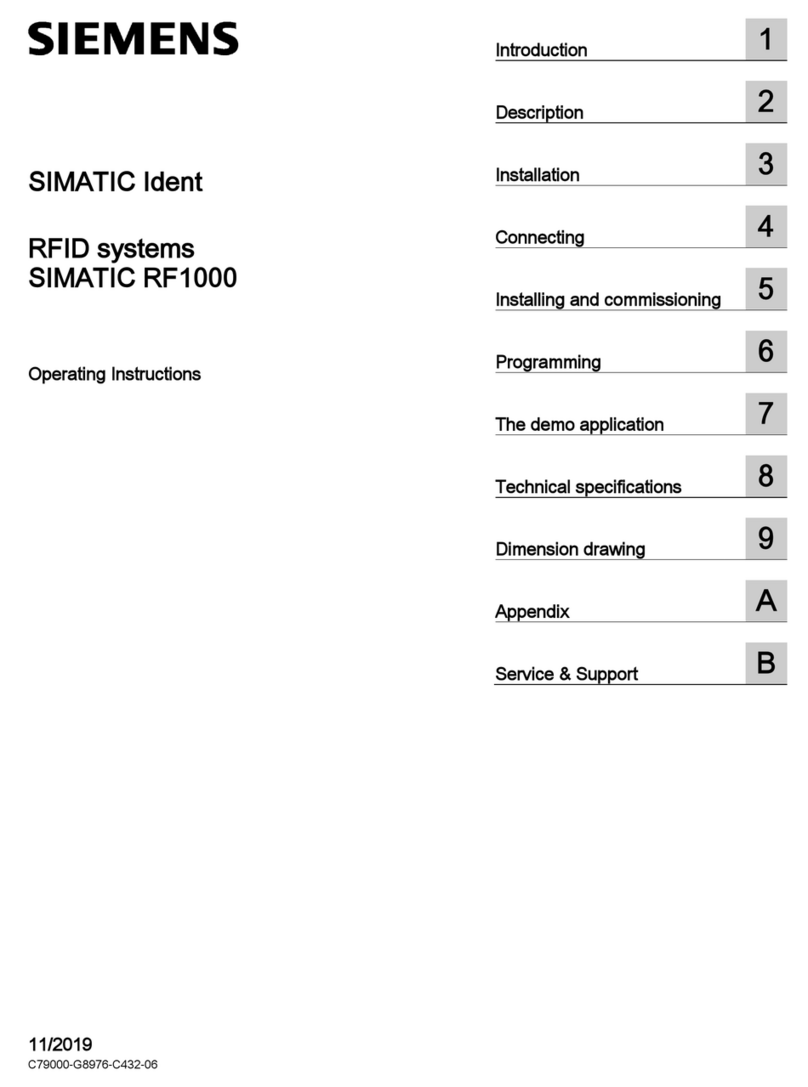 Siemens SIMATIC RF1040R User manual