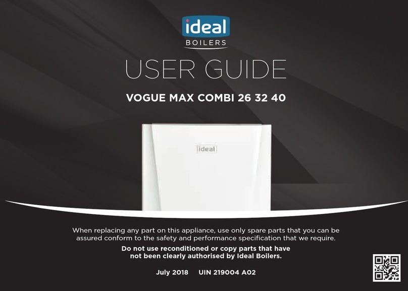 Ideal Boilers VOGUE MAX COMBI 32 User manual
