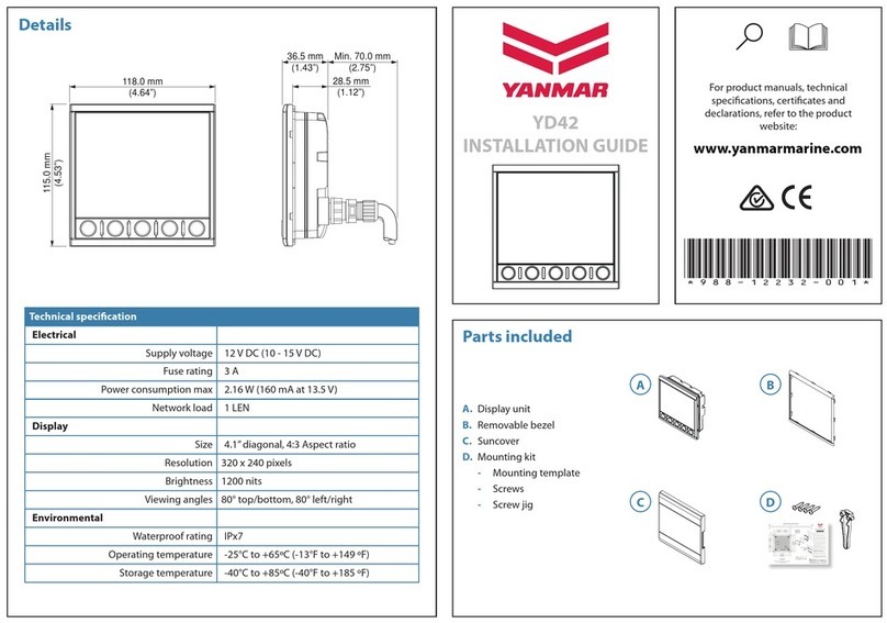 Yanmar YD42 installation guide Yanmar YD42 installation guide