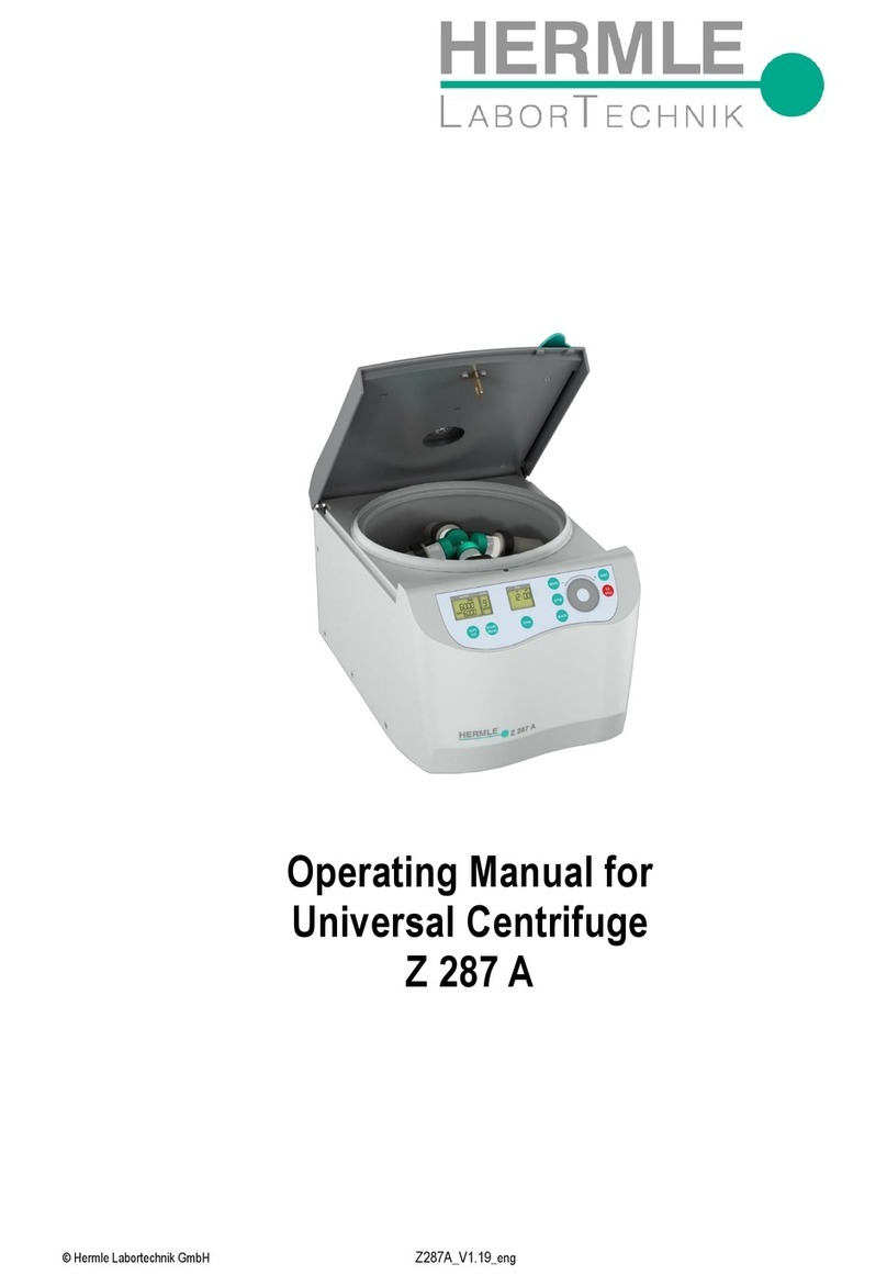 Hermle Z 287 A operating manual