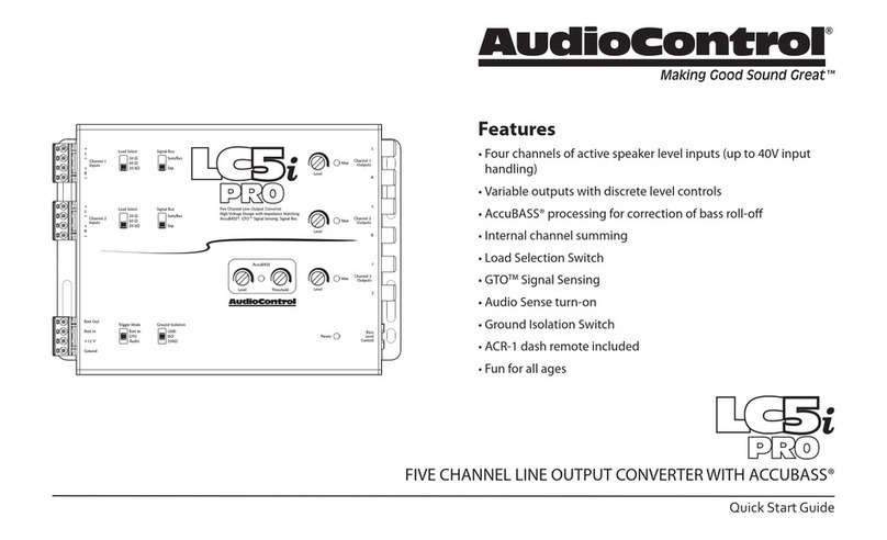 Audio Control LC5i PRO User manual