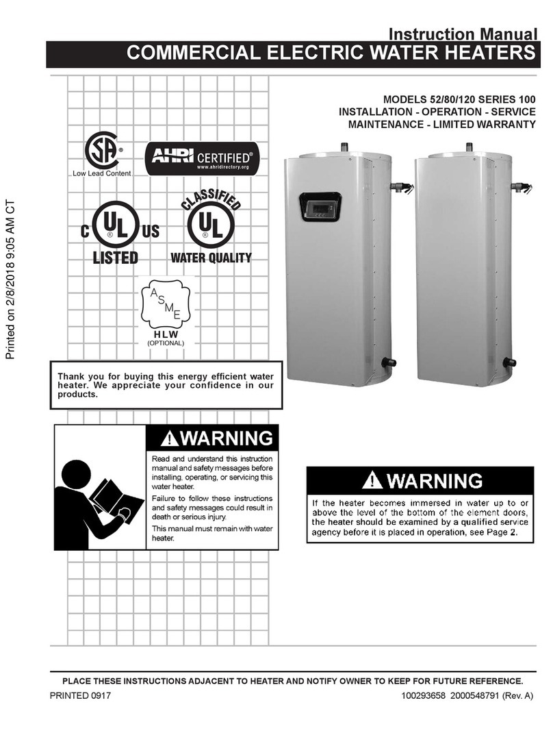 A.O. Smith 52 User manual