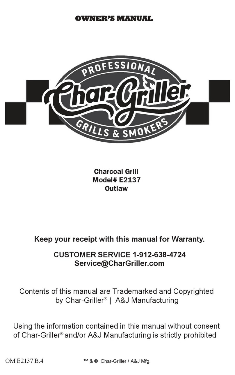 Char-Griller E2137 User manual