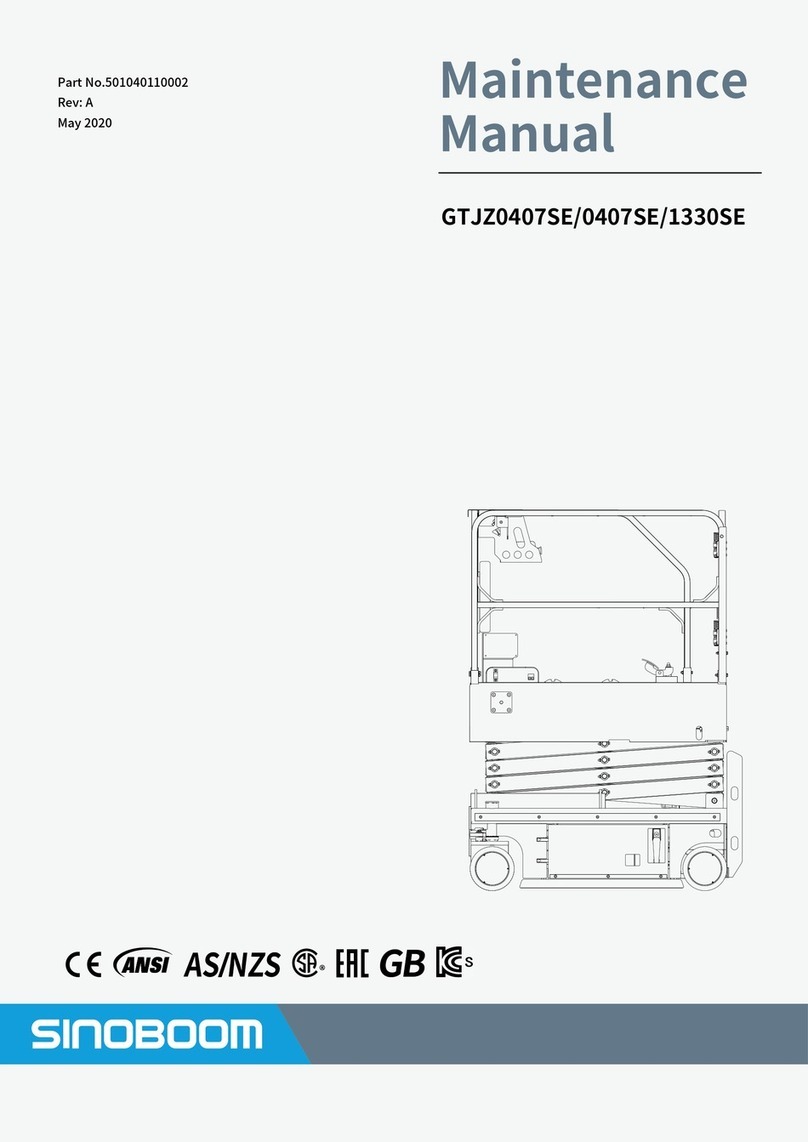 Sinoboom GTJZ0407SE Maintenance manual