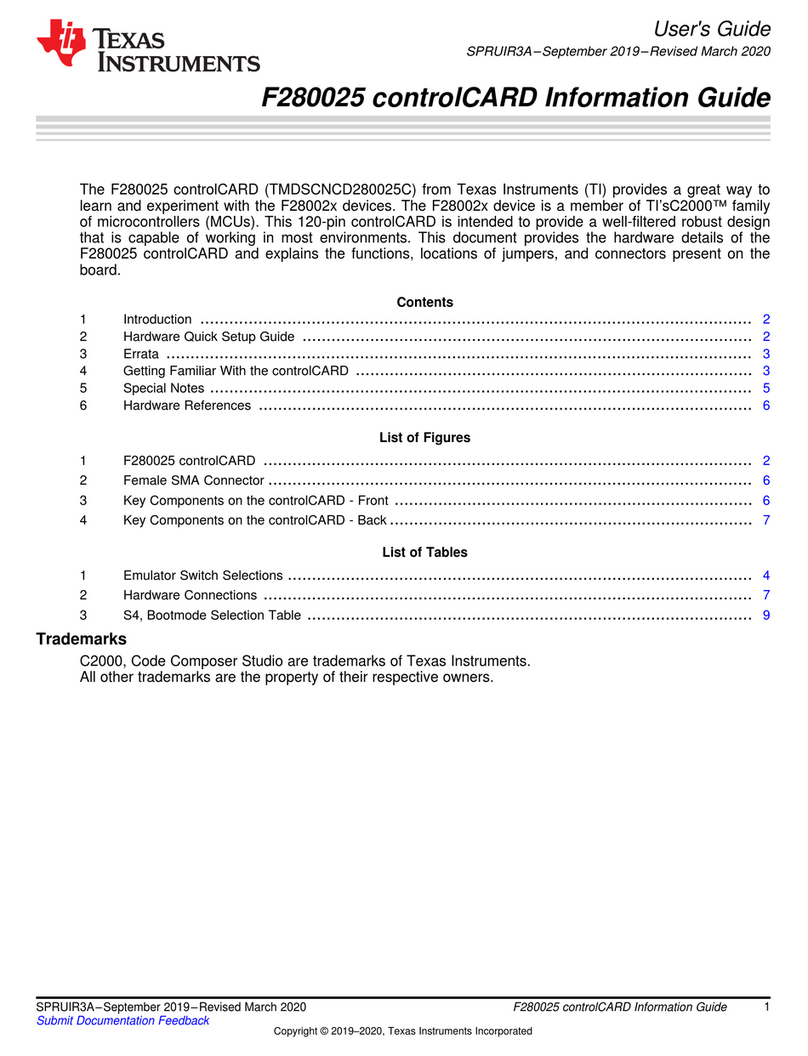 Texas Instruments F280025 User manual Texas Instruments F280025 User manual