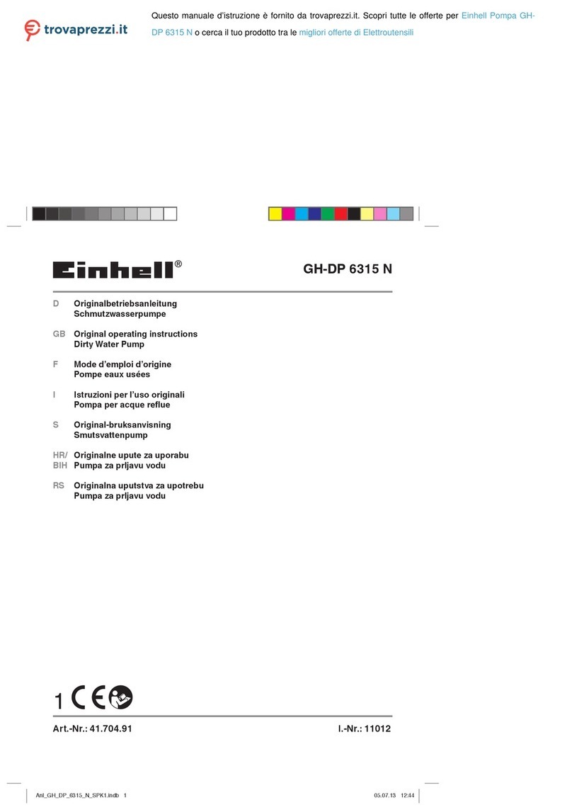 EINHELL GH-DP 6315 N User manual