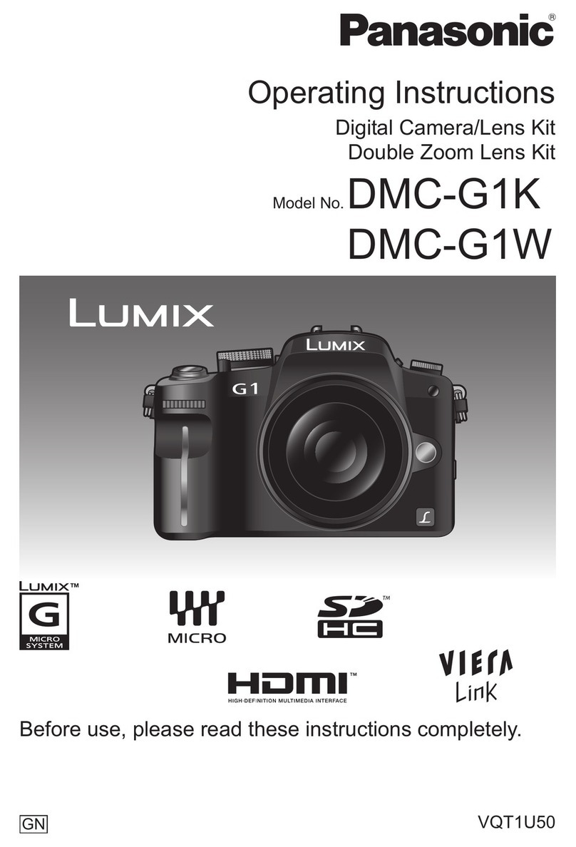 Panasonic DMC-G1K - Lumix Digital Camera User manual