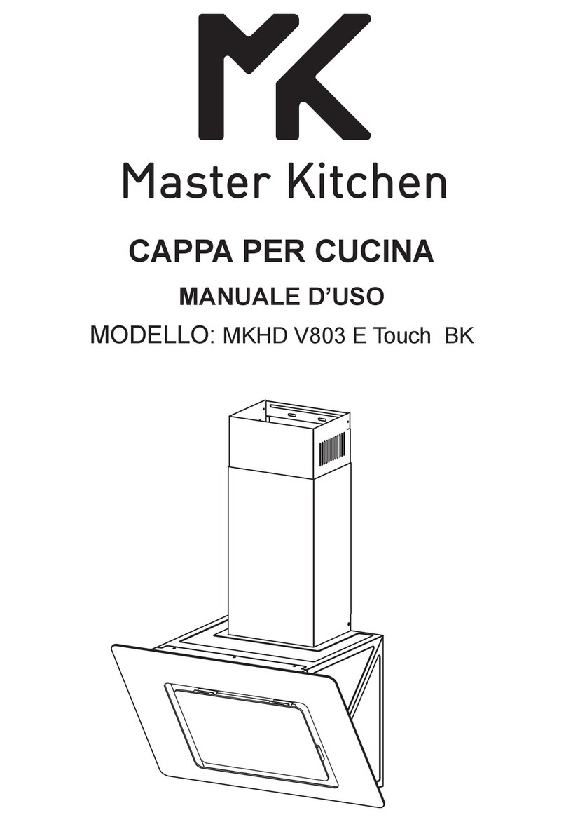 MASTER KITCHEN MKHD V803 E Touch BK instruction manual