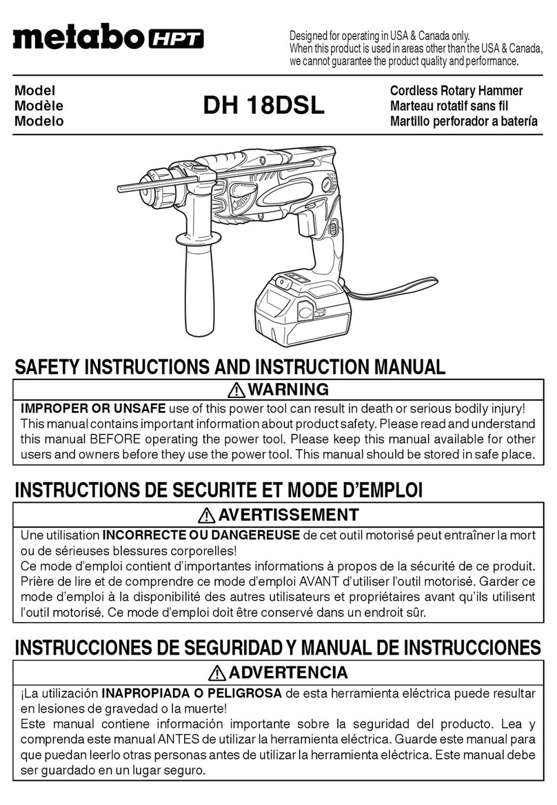 Metabo HPT DH 18DSL User manual