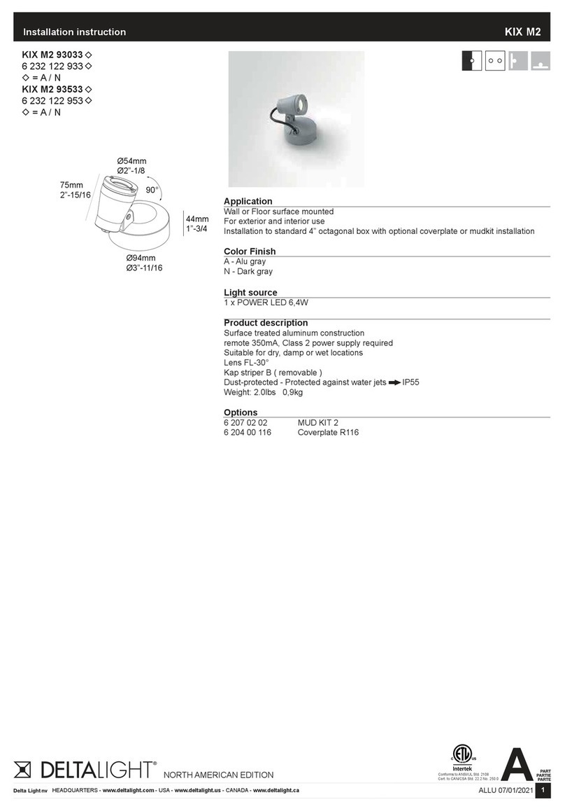 Delta Light KIX M2 93033 User manual