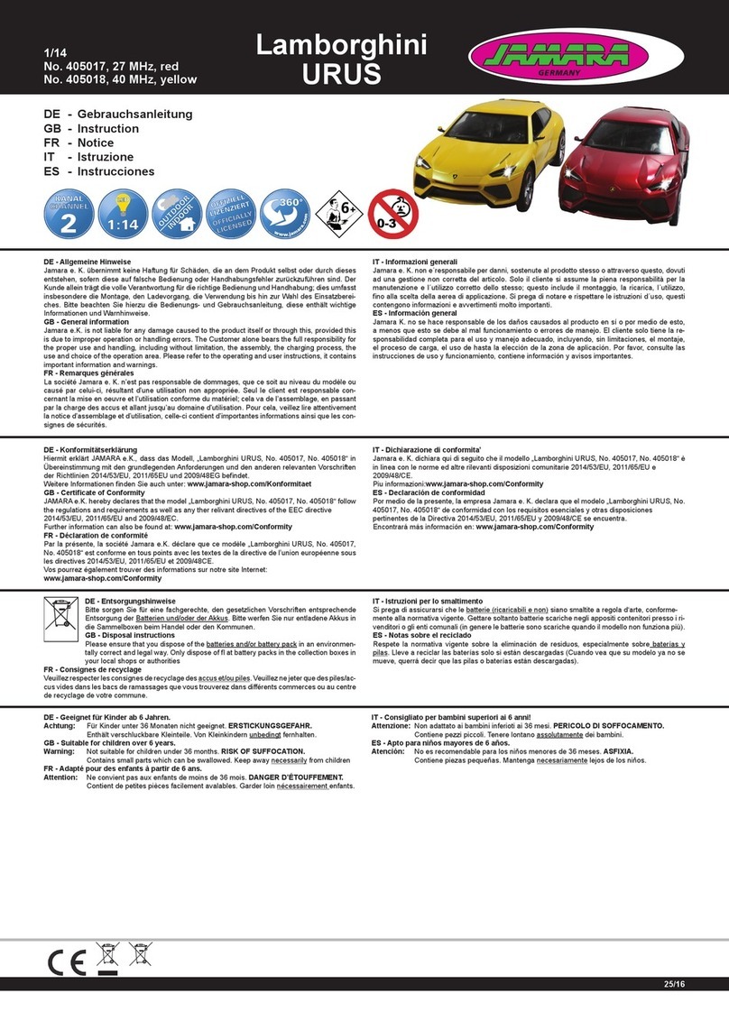 Jamara Lamborghini Urus instructions
