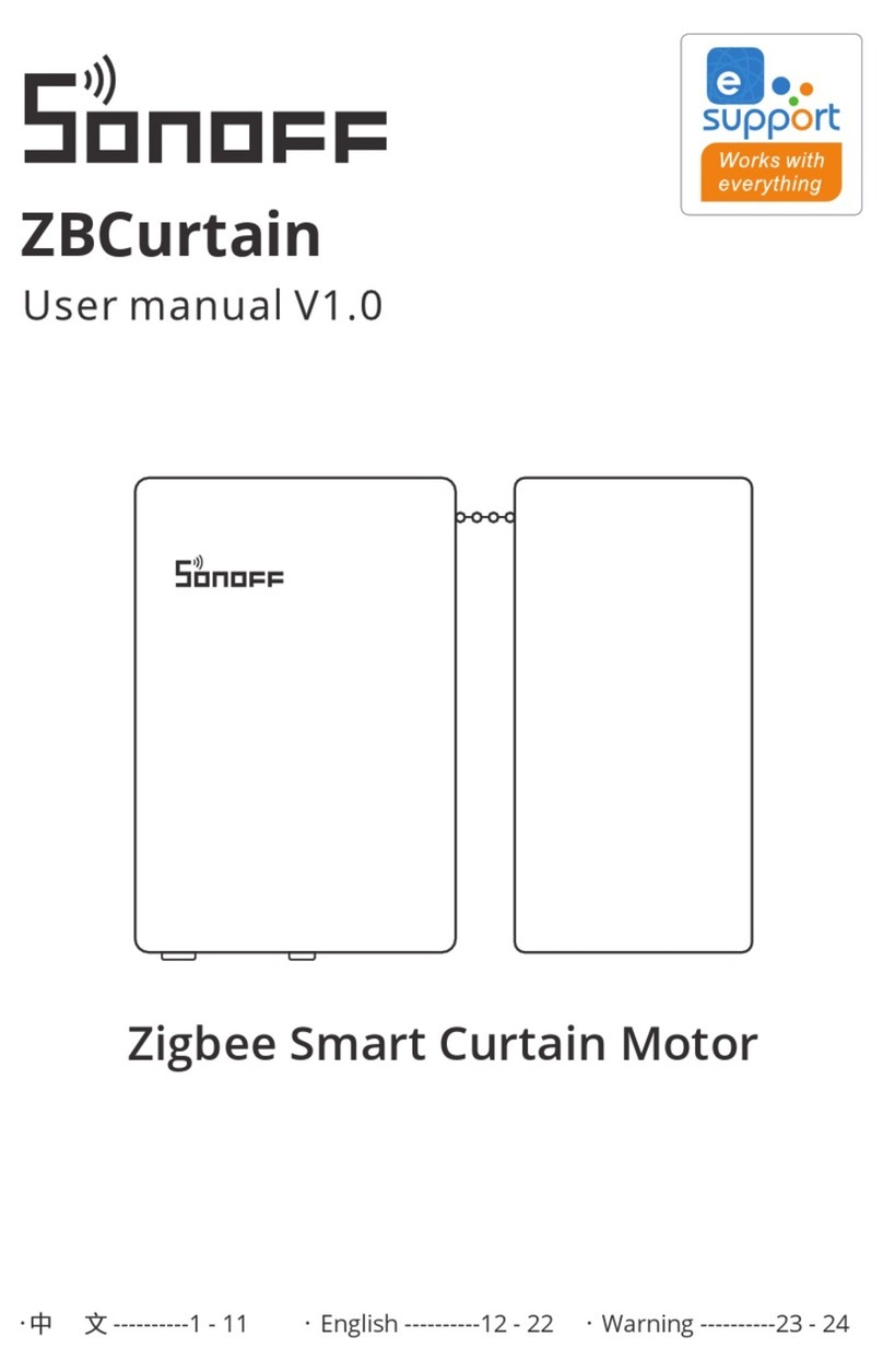 Sonoff ZBCurtain user manual
