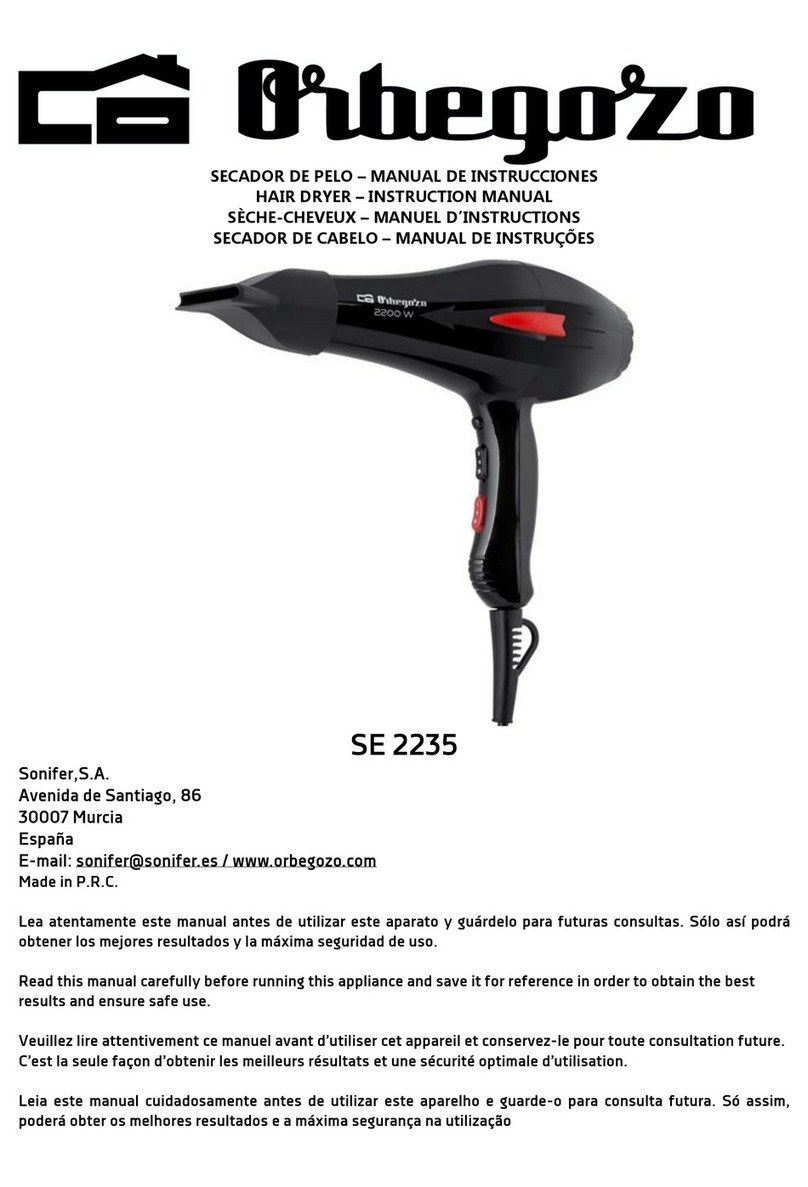 Orbegozo SE 2235 instruction manual