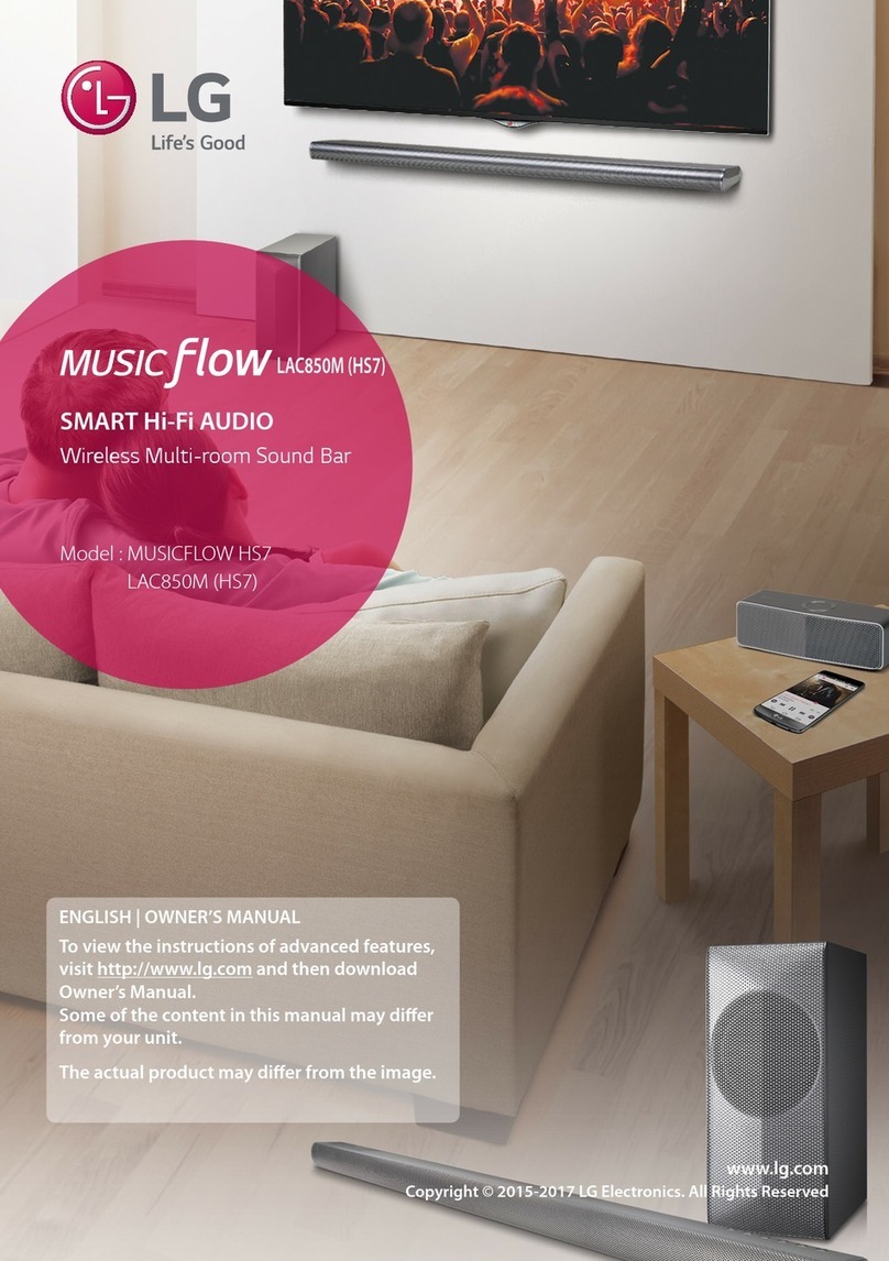 LG MUSIC FLOW LAC850M HS7 owner's manual