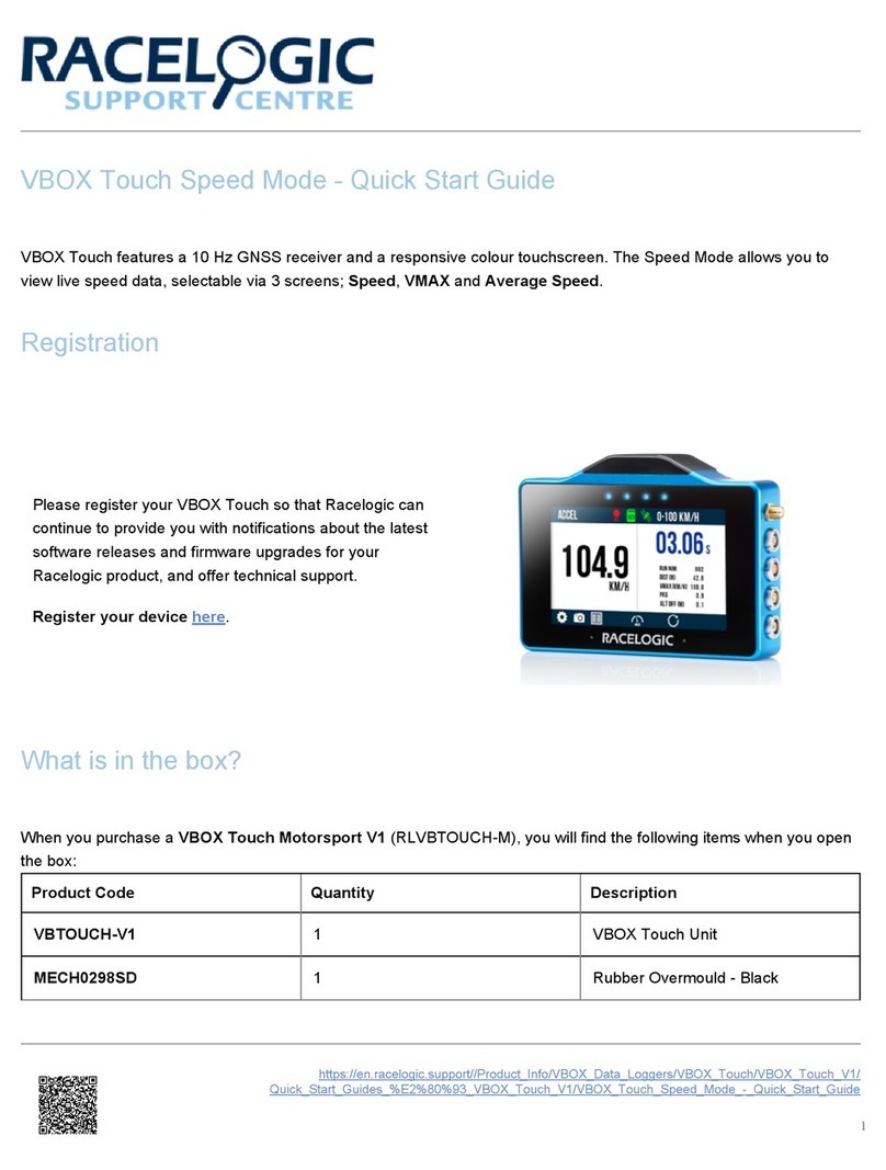 Racelogic VBTOUCH-V1 User manual
